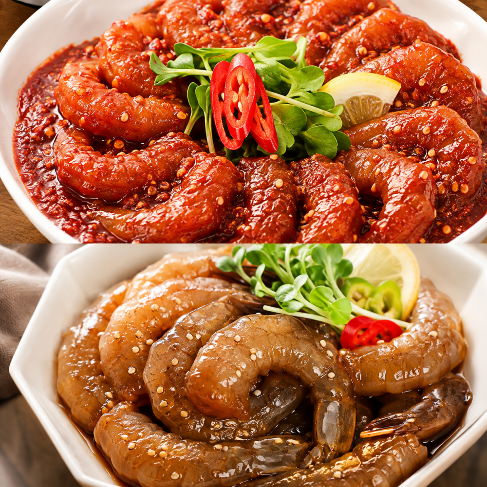 밥도둑 순살 오동통 깐새우장 300g (간장·양념)